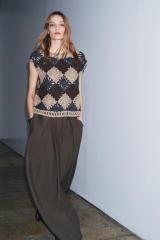 Wholesale Vintage Diamond Pattern Crochet Knit Sleeveless Top for Women
