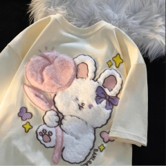 customized Women’s Men’s Cute Bunny Balloon Kids Sweatshirt – Soft Plush Cartoon Long Sleeve Top