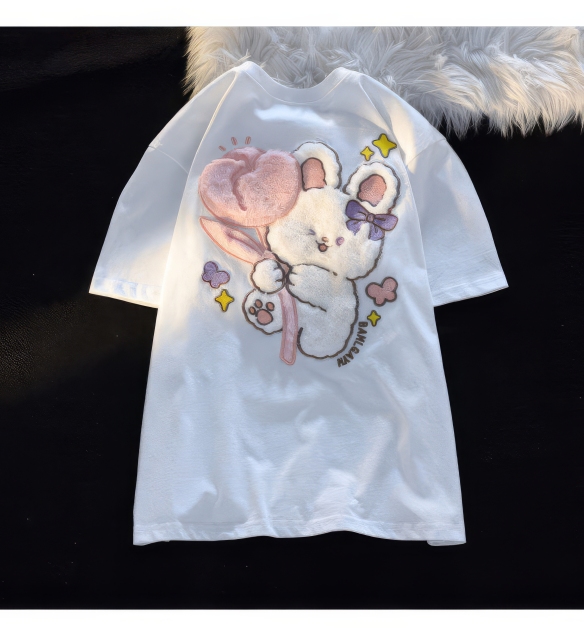 customized Women’s Men’s Cute Bunny Balloon Kids Sweatshirt – Soft Plush Cartoon Long Sleeve Top