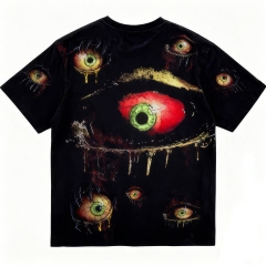 customized Women’s Black Qilin Embroidered T-Shirt – Chinese Mythical Beast Short Sleeve Tee