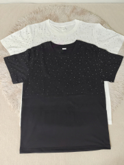 customized Women’s Men’s Black Starry Sky Print Short Sleeve T-Shirt