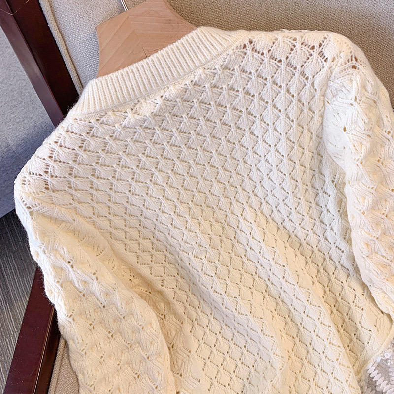 customized Women’s Classic Pearl Button Cable Knit Cardigan Sweater