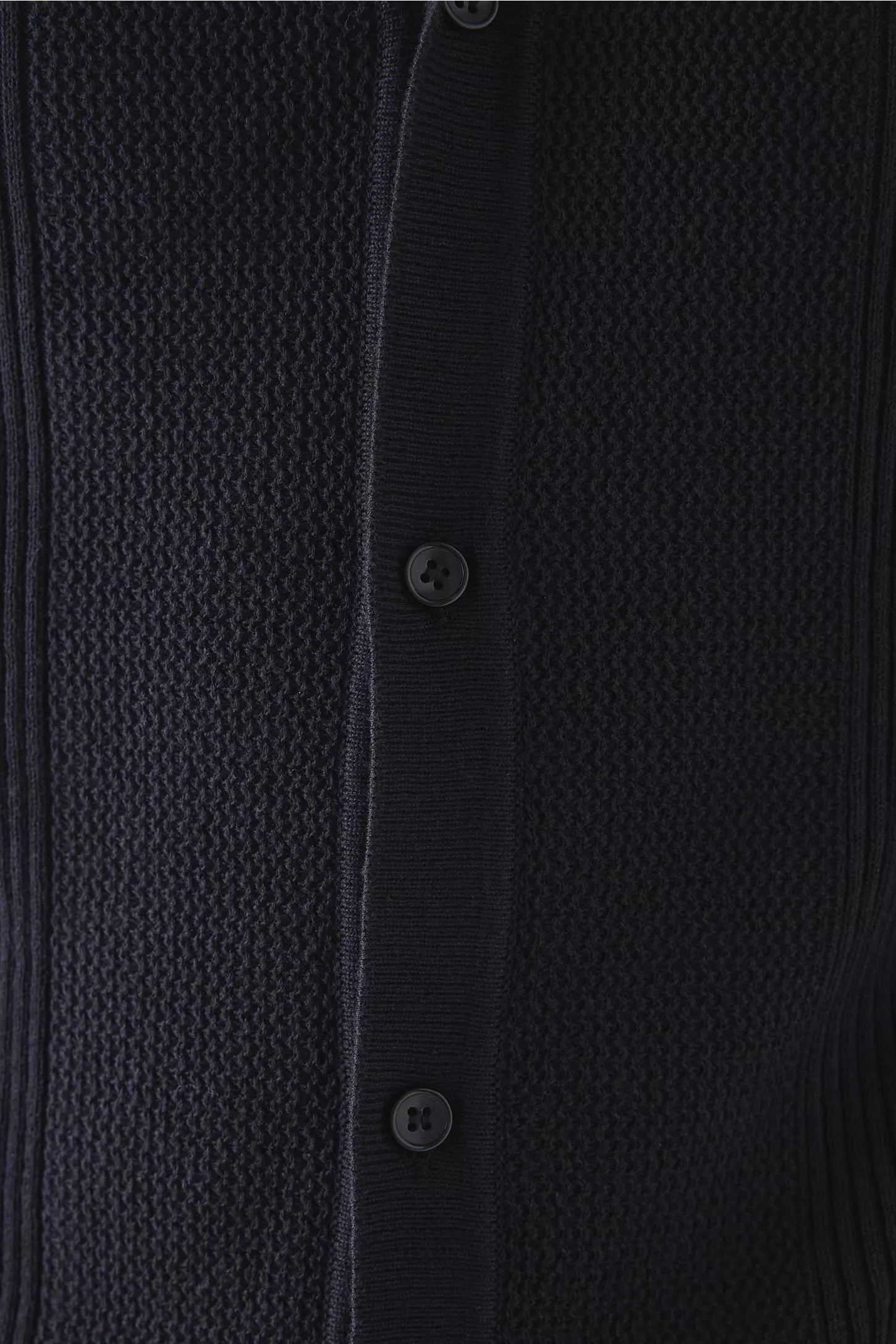 customized Men’s Textured Knit Button-Up Polo Shirt