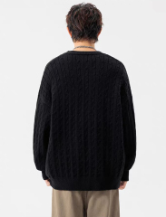 customized Men’s Cable Knit Button-Up Cardigan Sweater – Lightweight Casual Layer