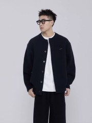 Factory Direct Men’s Minimalist Knit Button-Up Cardigan Jacket – Soft Textured Casual Sweater