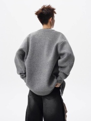 ODM OEM Men’s Textured Knit Button-Up Cardigan Sweater with Contrast Buttons – Casual Oversized Fit