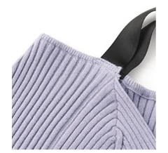 ODM OEM Women’s Ribbed Cold-Shoulder Knit Top with Strap Detail