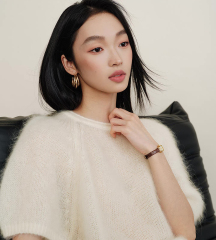 Made-to-order Women’s Soft Fuzzy Knit Short Sleeve Sweater – Elegant Minimalist Pullover Top