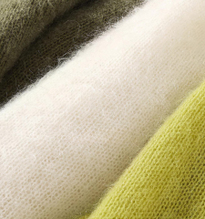 Made-to-order Women’s Soft Fuzzy Knit Short Sleeve Sweater – Elegant Minimalist Pullover Top