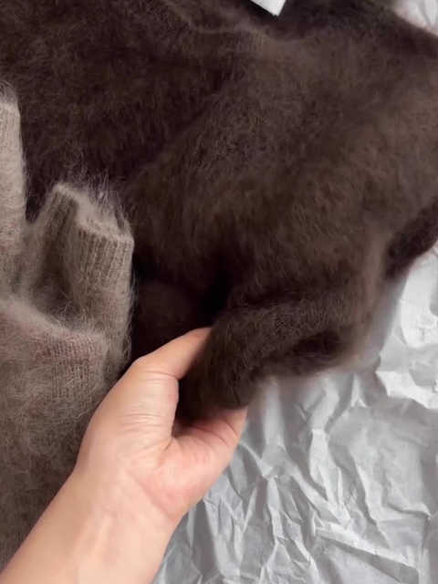 customized Women’s Premium Fuzzy Knit Sweater – Soft Crew Neck Minimalist Warm Pullover