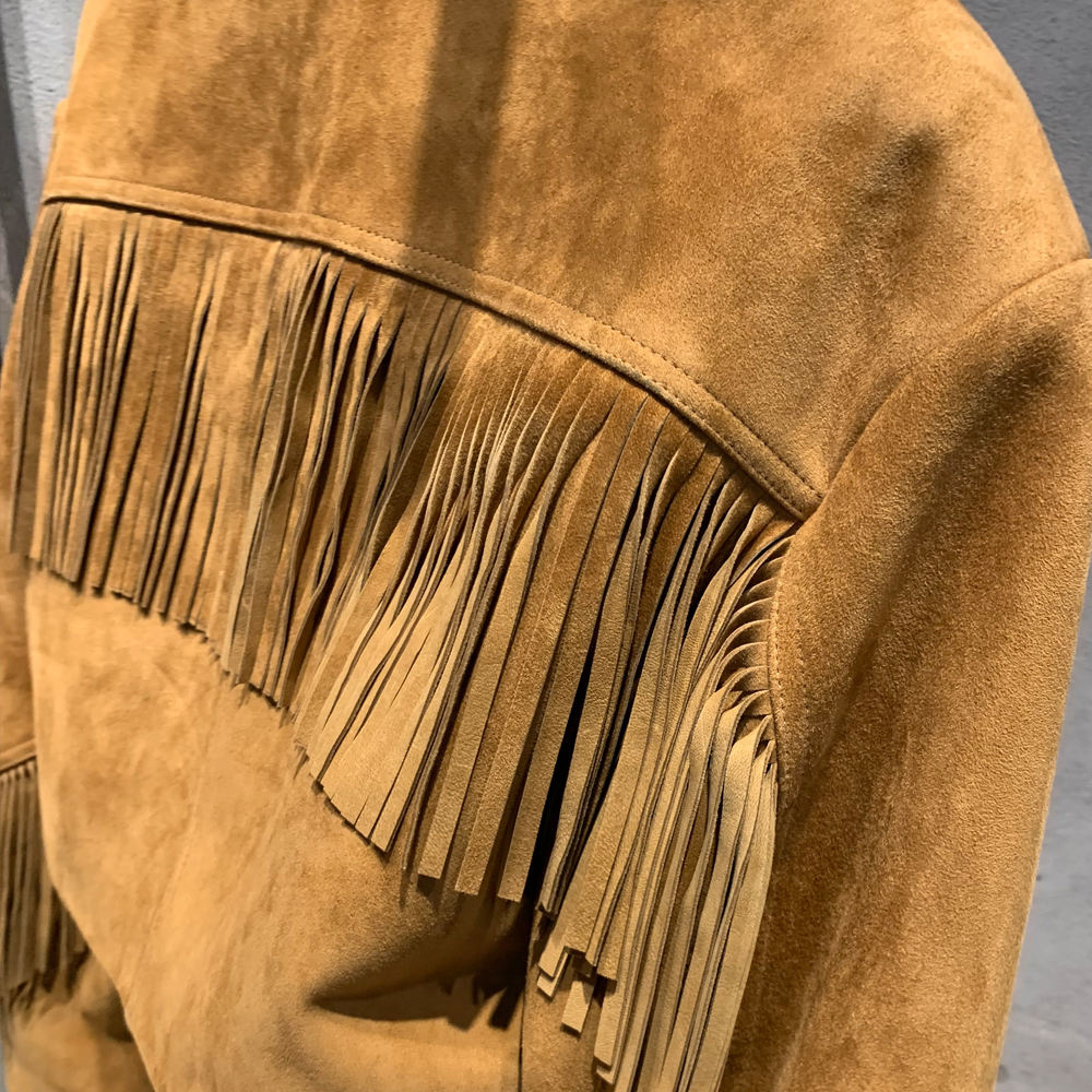 Factory Direct Women’s  Women’s Suede Fringe Western Jacket | Vintage Cowgirl Tassel Coat