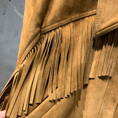 Factory Direct Women’s  Women’s Suede Fringe Western Jacket | Vintage Cowgirl Tassel Coat
