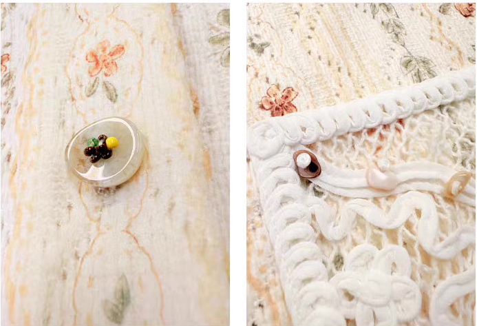Wholesale  Women’s Vintage Floral Lace Button-Up Cardigan