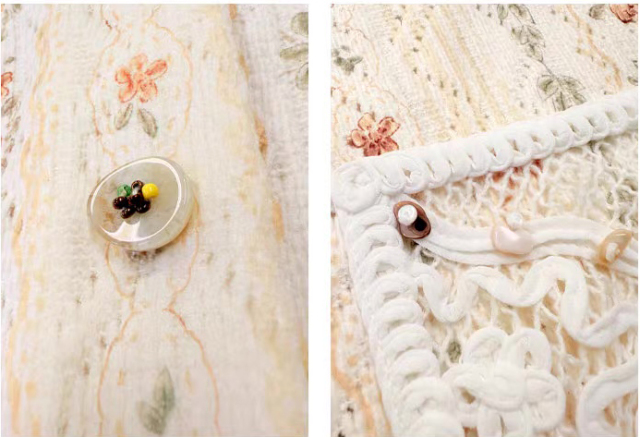 Wholesale  Women’s Vintage Floral Lace Button-Up Cardigan