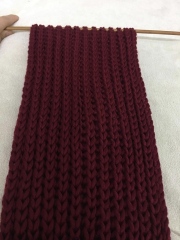 Factory Direct Burgundy Chunky Knit Throw Blanket