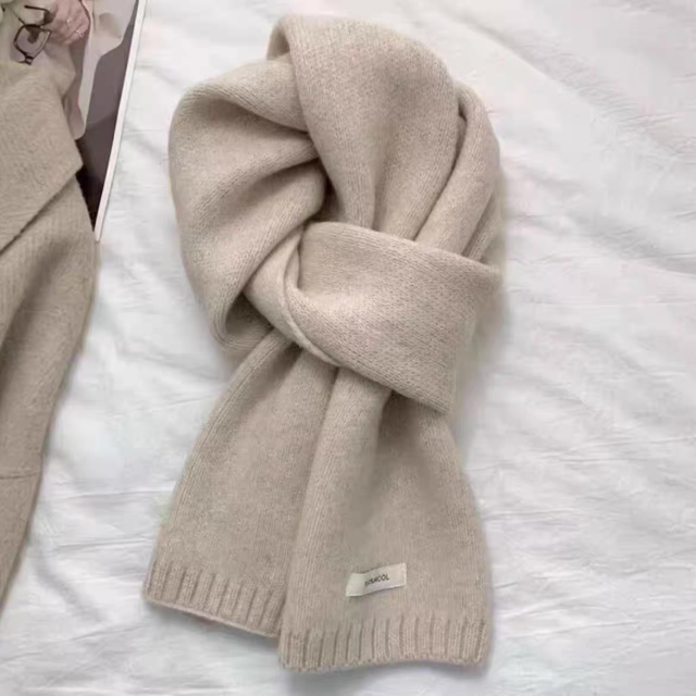 Wholesale Dark Grey 100% Wool Winter Scarf
