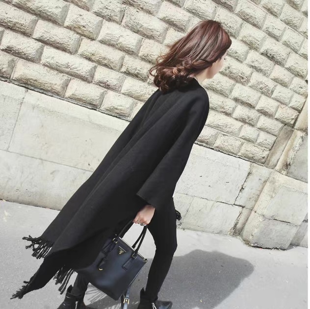 ODM OEM Red Oversized Fringe Shawl Scarf