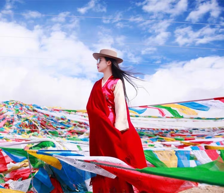 ODM OEM Red Oversized Fringe Shawl Scarf