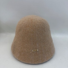 Made-to-order Black Fuzzy Knit Bucket Hat