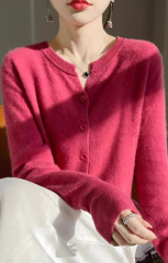 Wholesale Ivory Soft Fuzzy Button-Up Knit Cardigan