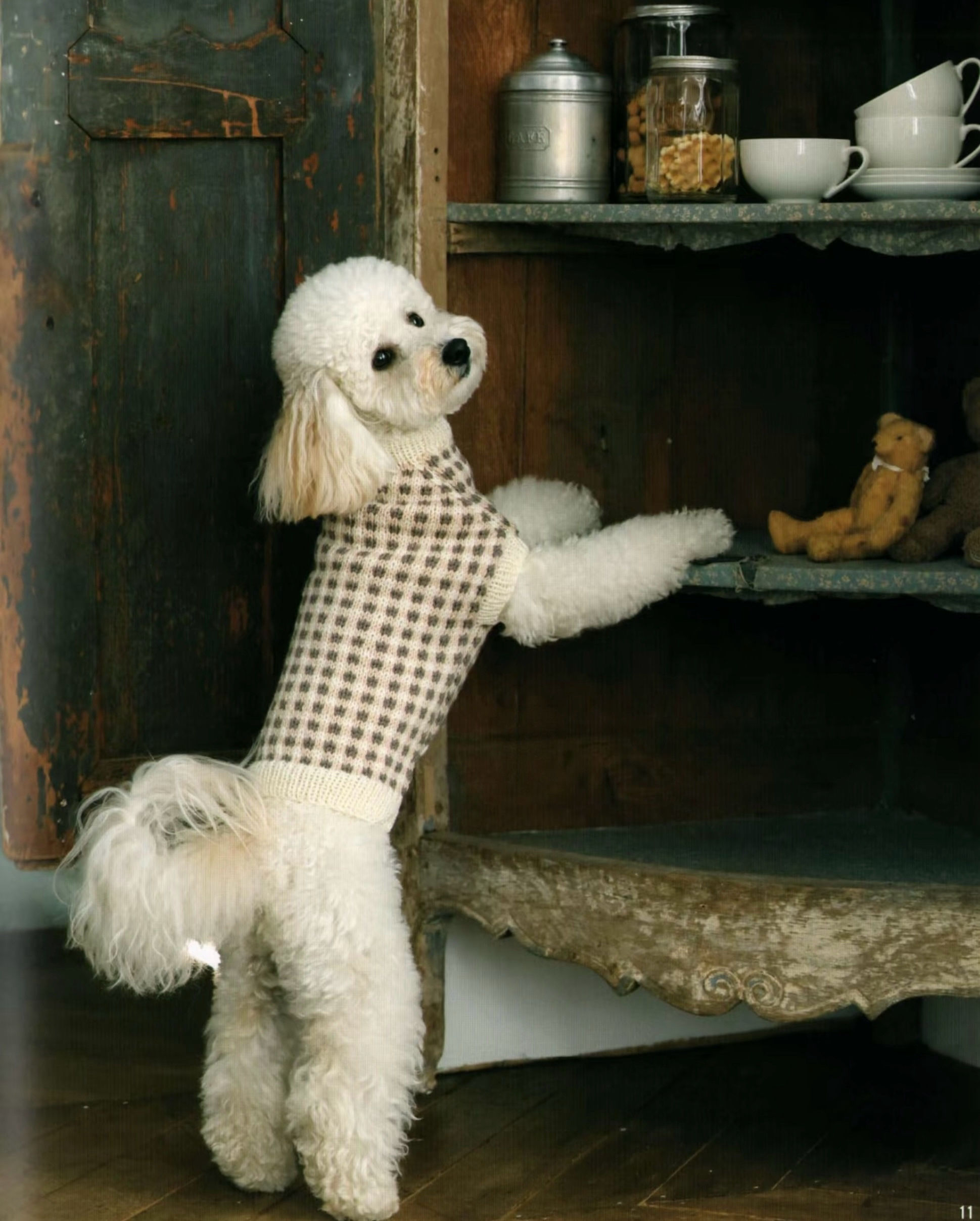 Factory Direct Blue Checkered Turtleneck Dog Sweater
