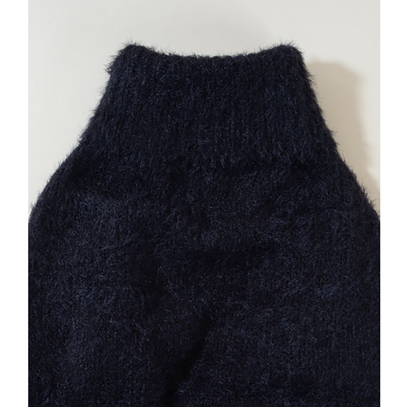 Factory Direct Cozy Solid Color Turtleneck Dog Sweater