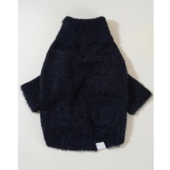 Factory Direct Cozy Solid Color Turtleneck Dog Sweater