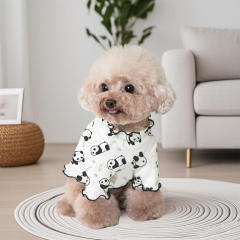 Made-to-order Cute Panda Print Lightweight Dog Shirt for Small Dogs