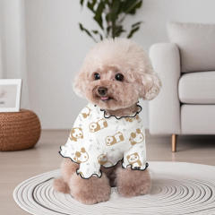 Made-to-order Cute Panda Print Lightweight Dog Shirt for Small Dogs