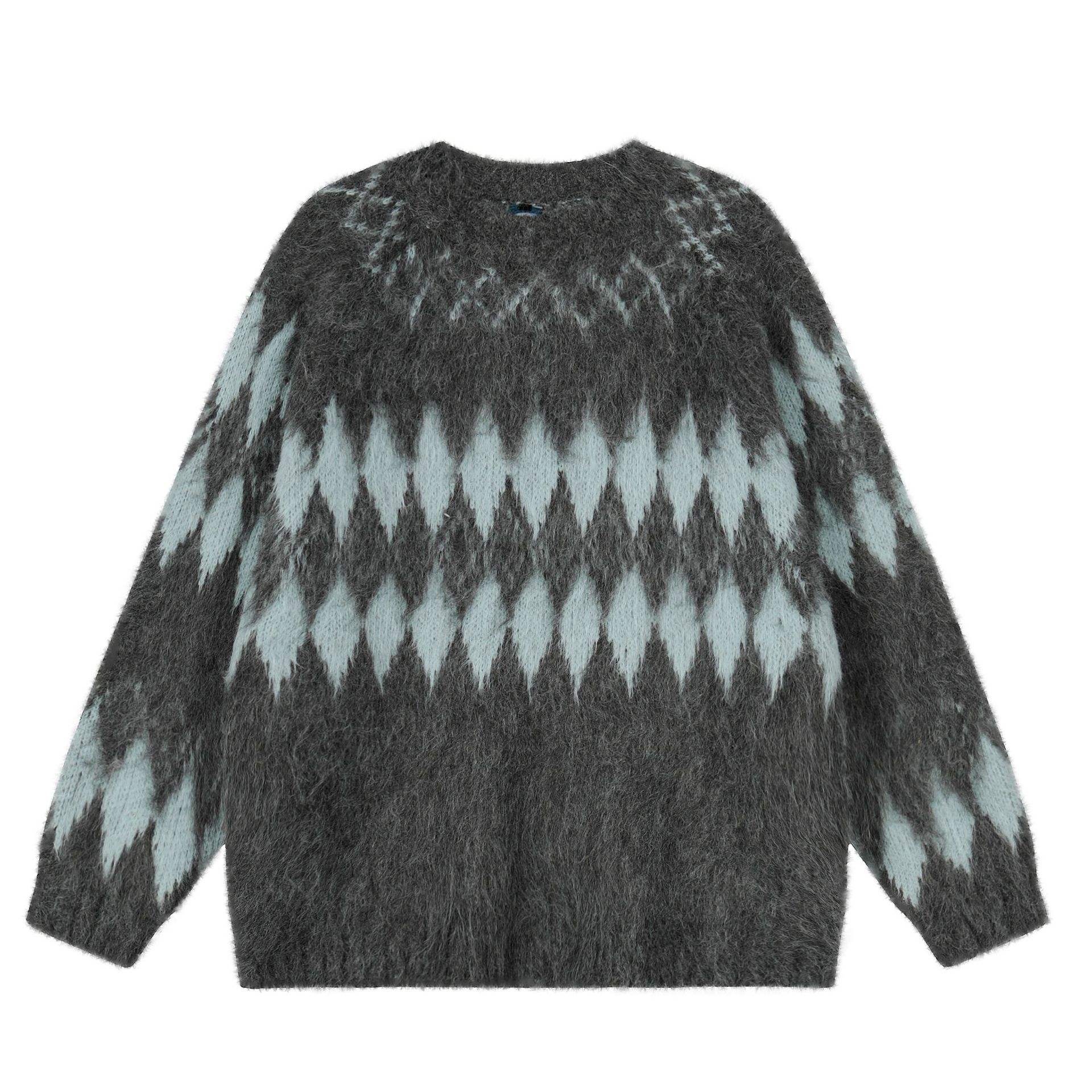 Wholesale Ivory Women’s Cream and Red Fair Isle Knit Pullover Sweater