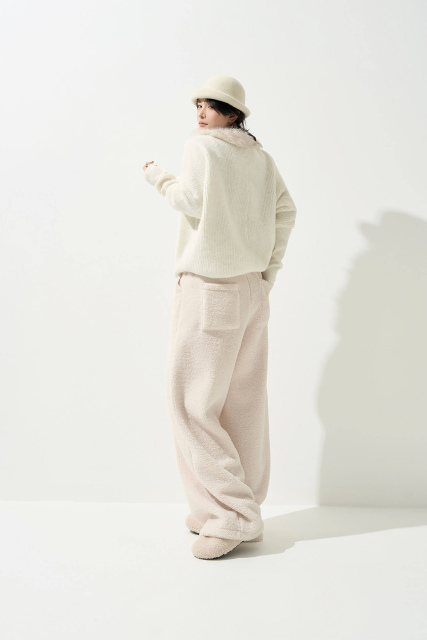 Factory Direct Ivory Meadow Floral Embroidered Oversized Knit Sweater