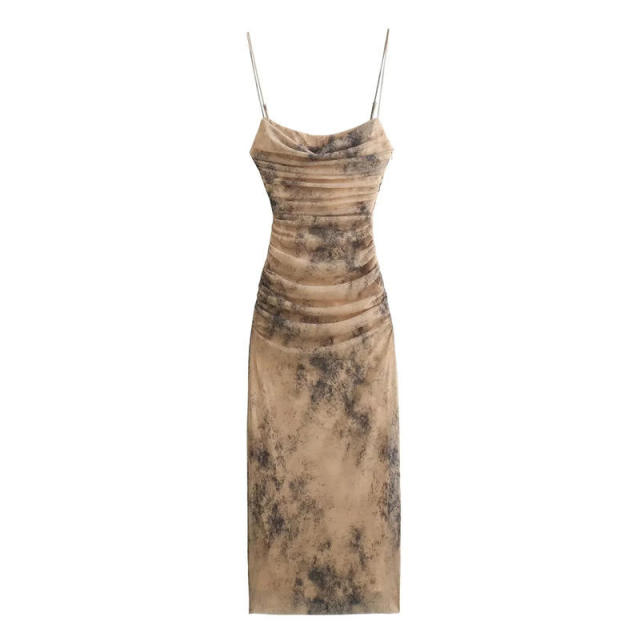 Factory Direct Women’s Ivory Crochet-Knit Fringe Mini Dress with Mock Neck