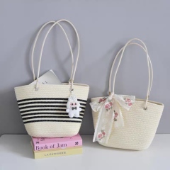 Daisy Bloom Crochet Tote Bag