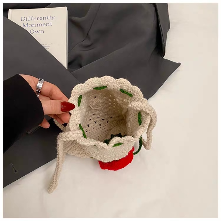 Rose Garden Crochet Phone Crossbody Bag