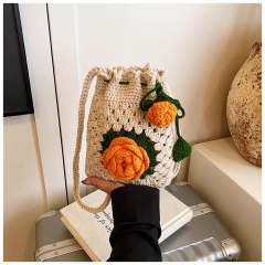 Rose Garden Crochet Phone Crossbody Bag