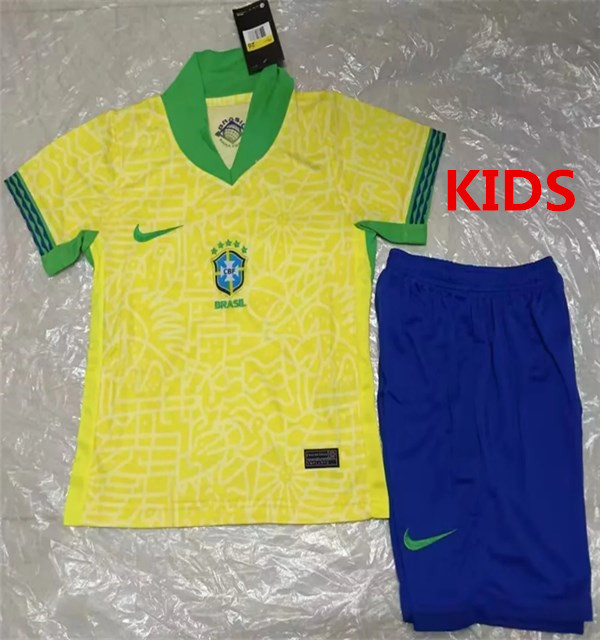 2024 National Team Children's Brazil Home Kids