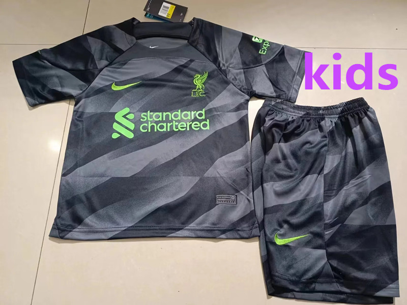 2024 Liverpool Black Kids Goalkeeper jersey