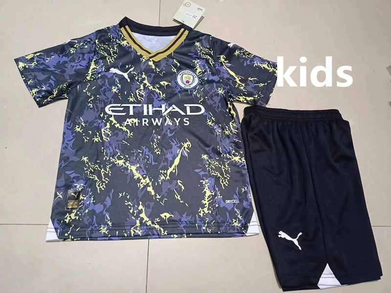 2024 Manchester City Training Kits Kids jersey