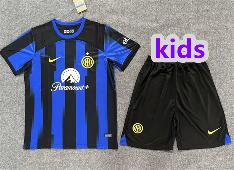 2024 Inter Milan home kids kit jersey