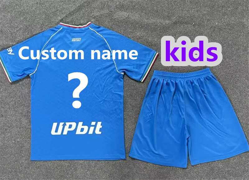 2024 Napoli home kids kit jersey