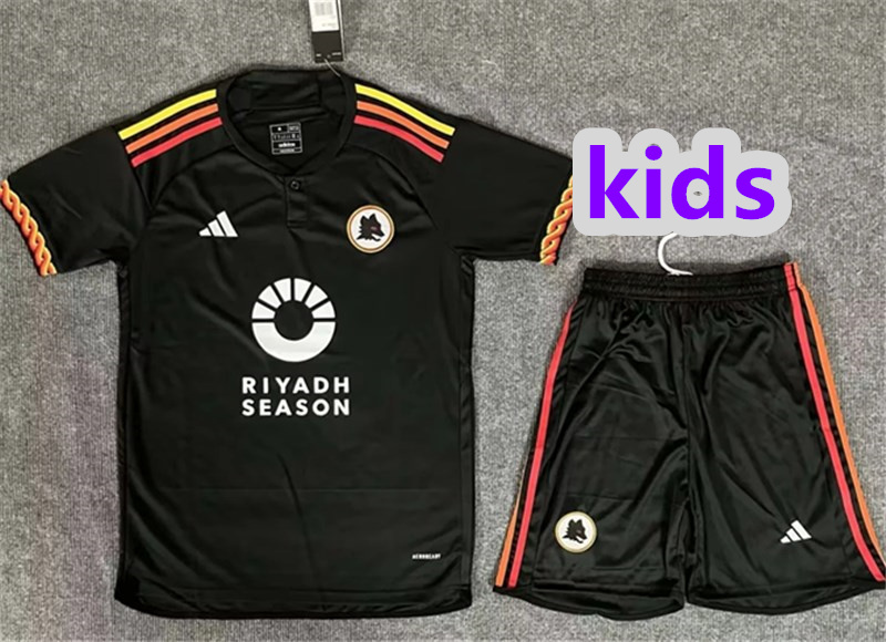2024 Roma Away kids set jersey