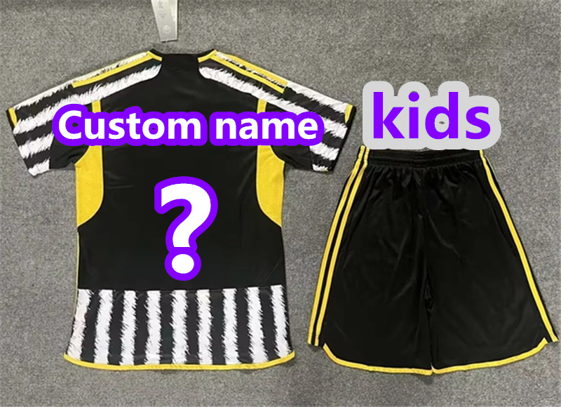 2024 Juventus home kids kit jersey