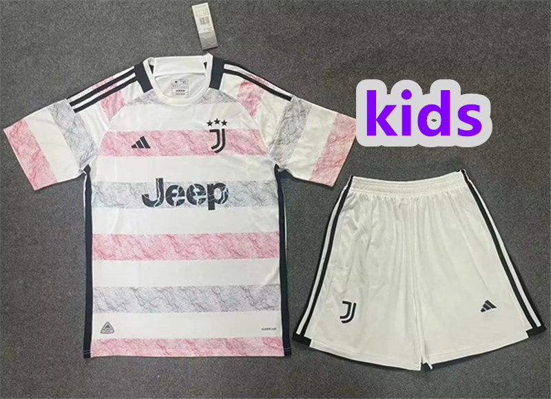 2024 Juventus away kids kit jersey