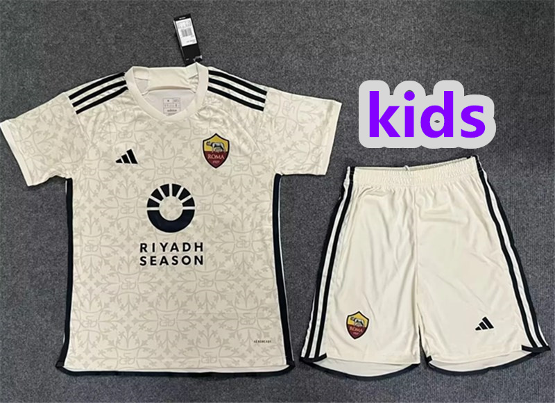 2024 Roma home kids kit jersey