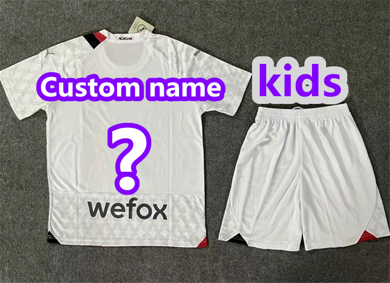 2024 AC Milan away kids kit jersey