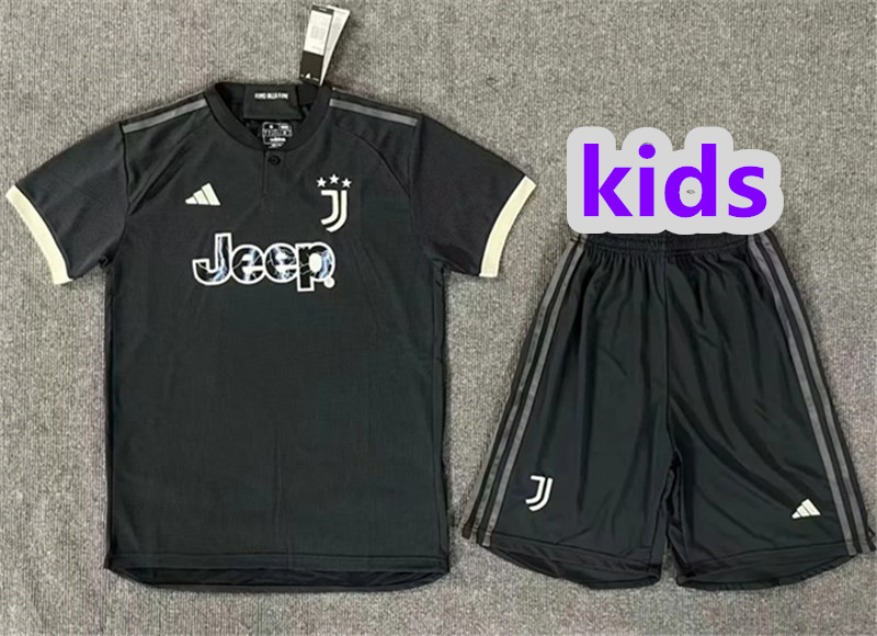 2024 Juventus away kids kit jersey