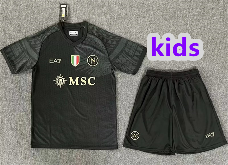 2024 Napoli away kids kit jersey
