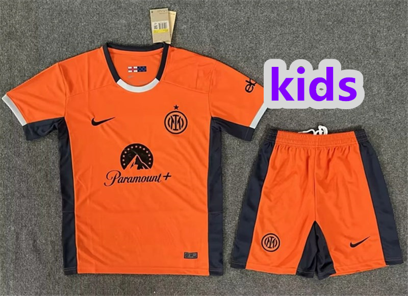 2024 Inter Milan away kids kit jersey