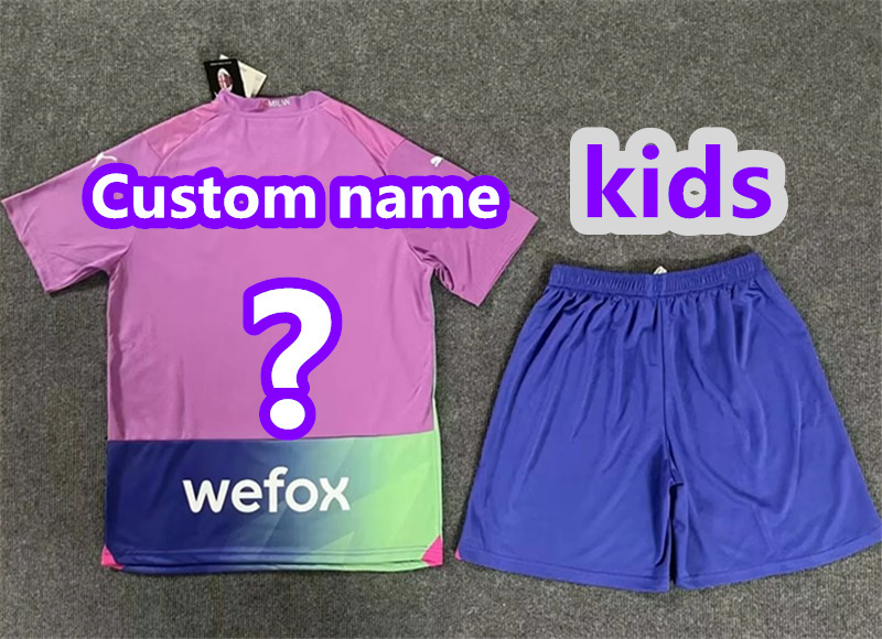 2024 AC Milan away kids kit jersey