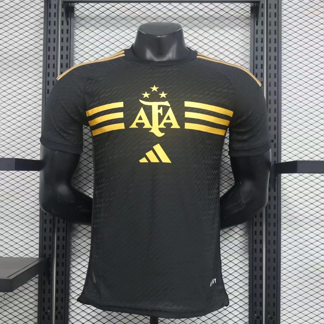 2024 Players Edition Argentina Special Edition Black Jersey